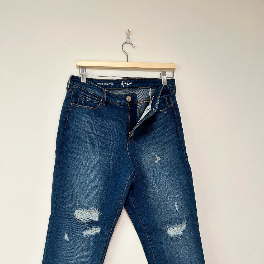 Style and Co. Stretchy Jeans, curvy Size 12